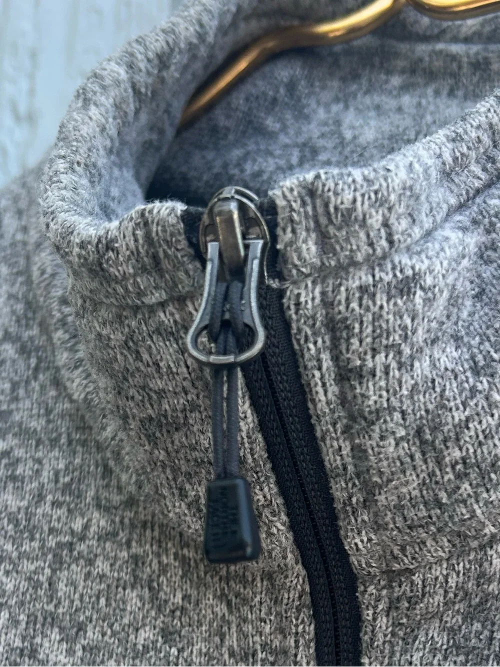 The North Face Men’s Gray Quarter-Zip Fleece Pullover